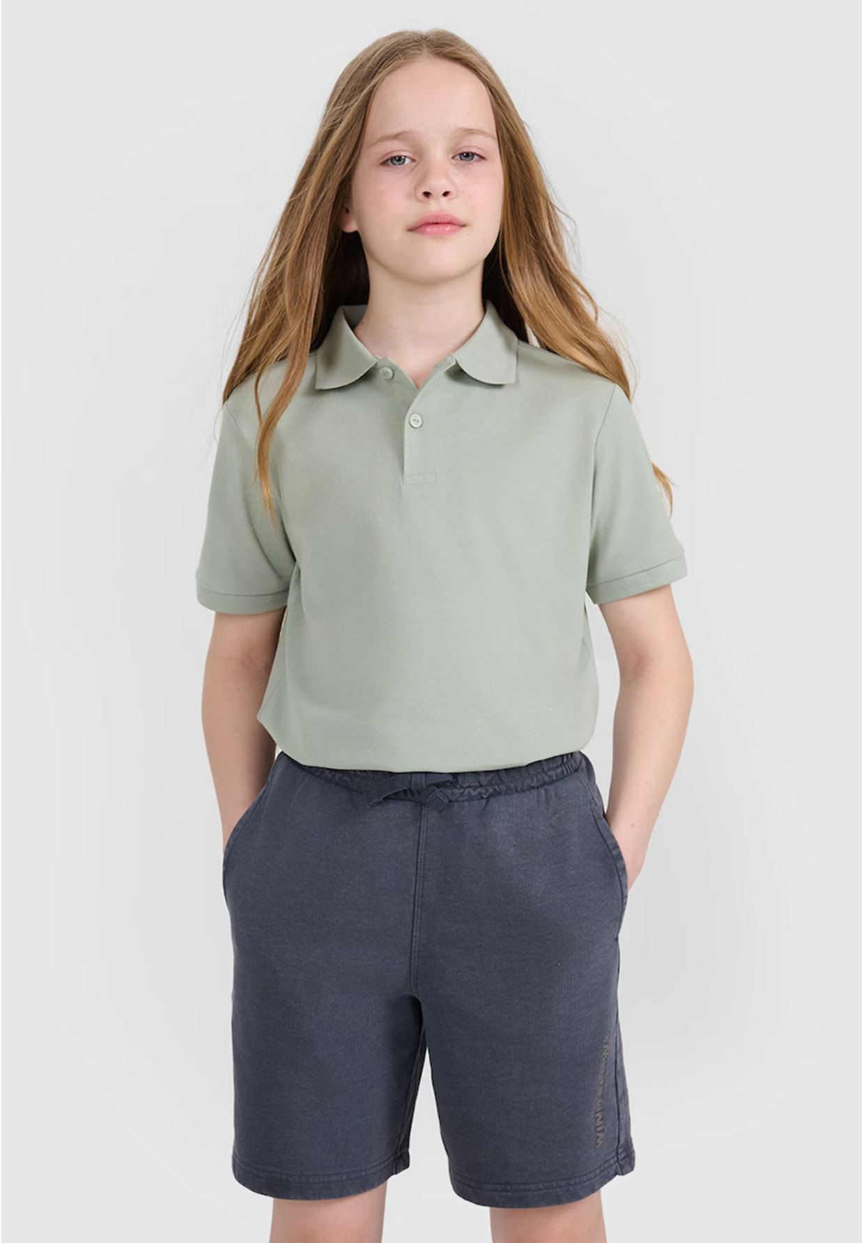 Koszulka Dziecięca 4F T-shirt Polo Z Kołnierzem Zielony 4FJWMM00TPTSU513