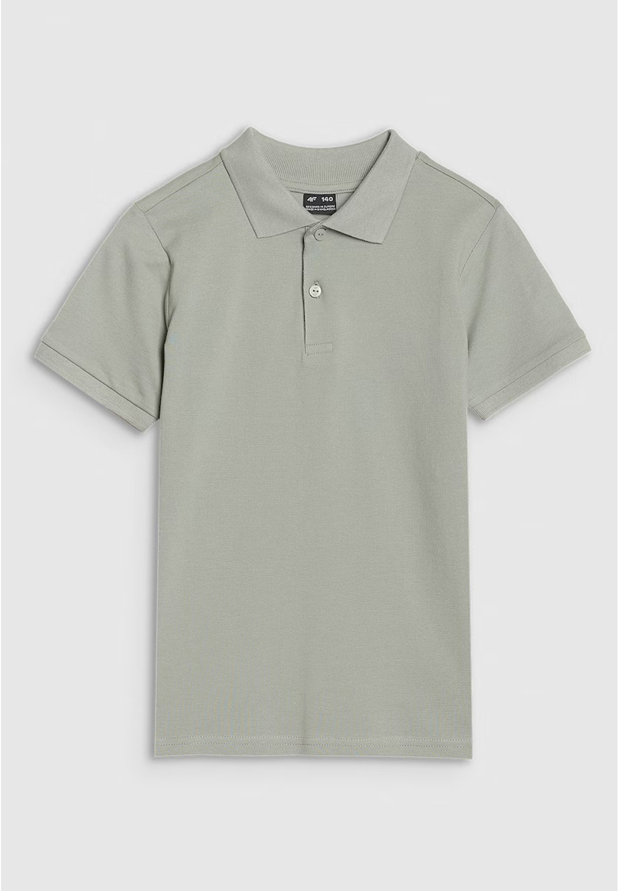 Koszulka Dziecięca 4F T-shirt Polo Z Kołnierzem Zielony 4FJWMM00TPTSU513