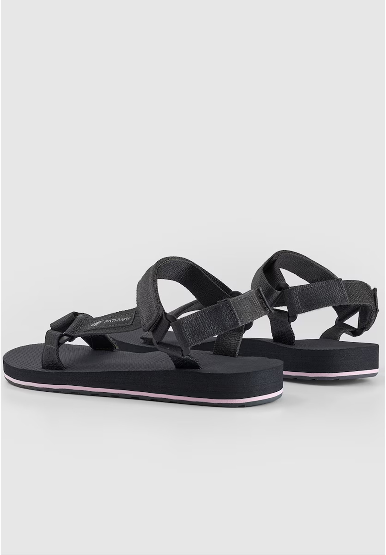 Sandały Damskie 4F Buty Letnie Na Rzepy Lekkie Ciemny Szary 4FRSS24FSANF054