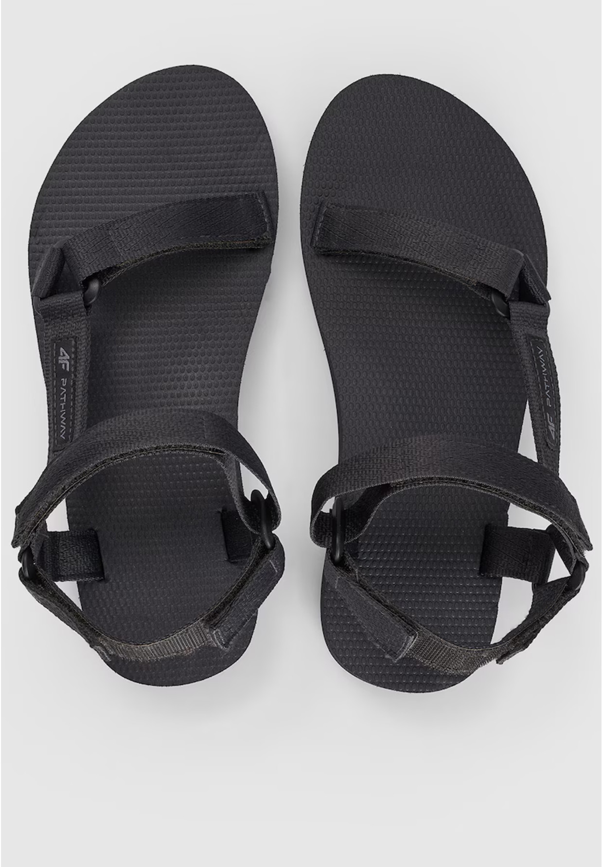 Sandały Damskie 4F Buty Letnie Na Rzepy Lekkie Ciemny Szary 4FRSS24FSANF054