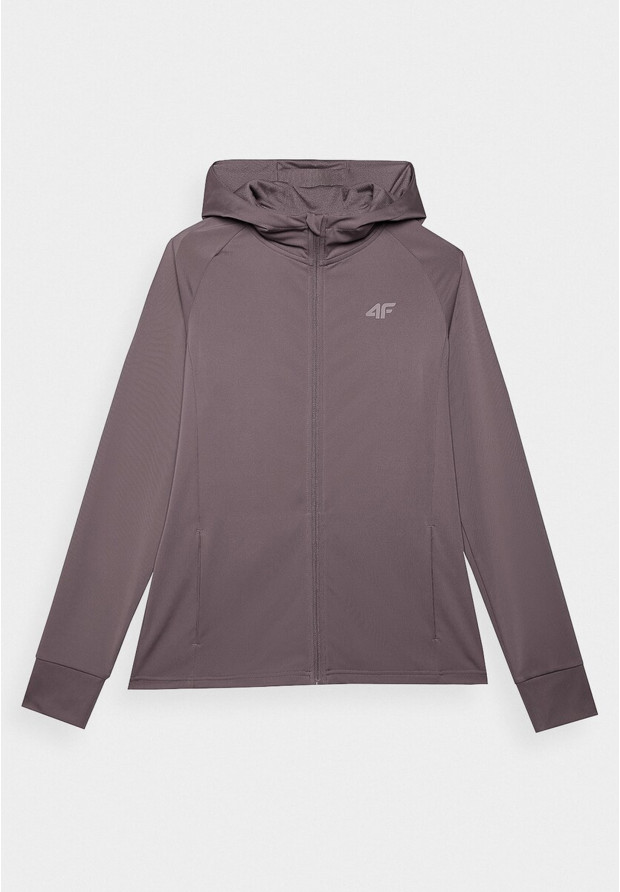 Bluza Damska 4F Sportowa Rozpinana Szybkoschnąca Treningowa Brązowa 4FWSS24TFSWF270