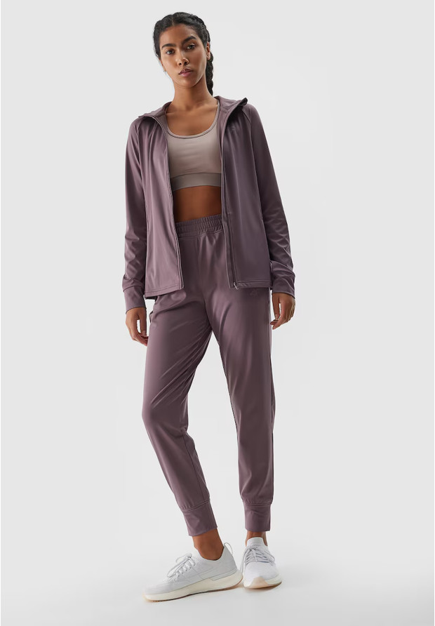 Bluza Damska 4F Sportowa Rozpinana Szybkoschnąca Treningowa Brązowa 4FWSS24TFSWF270