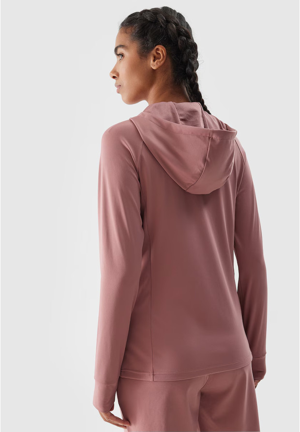 Bluza Damska 4F Sportowa Rozpinana Szybkoschnąca Treningowa Różowa 4FWSS24TFSWF270