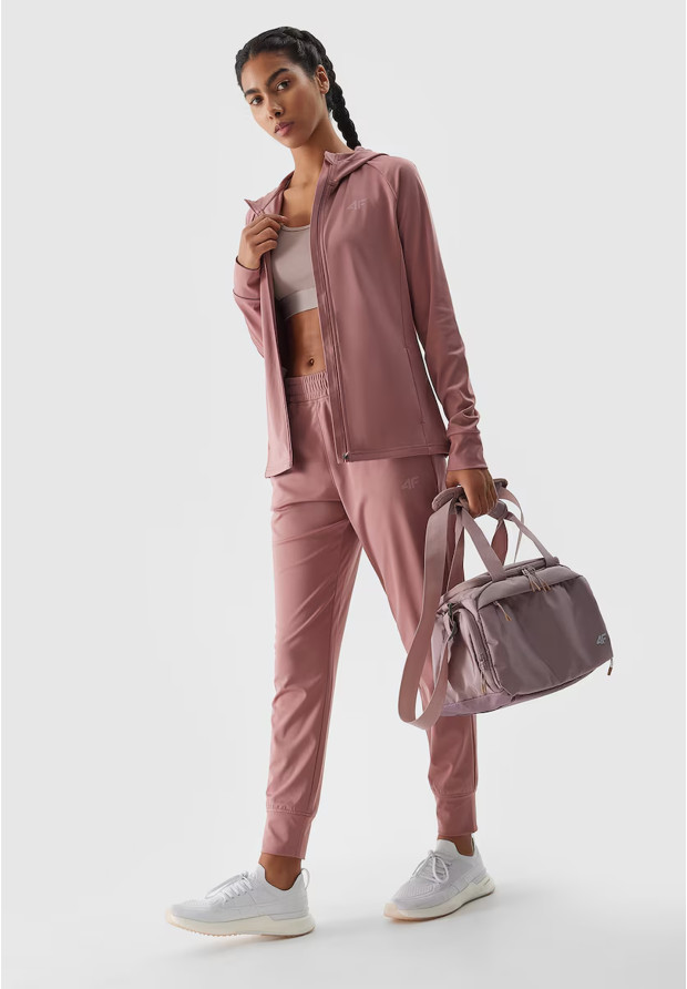 Bluza Damska 4F Sportowa Rozpinana Szybkoschnąca Treningowa Różowa 4FWSS24TFSWF270