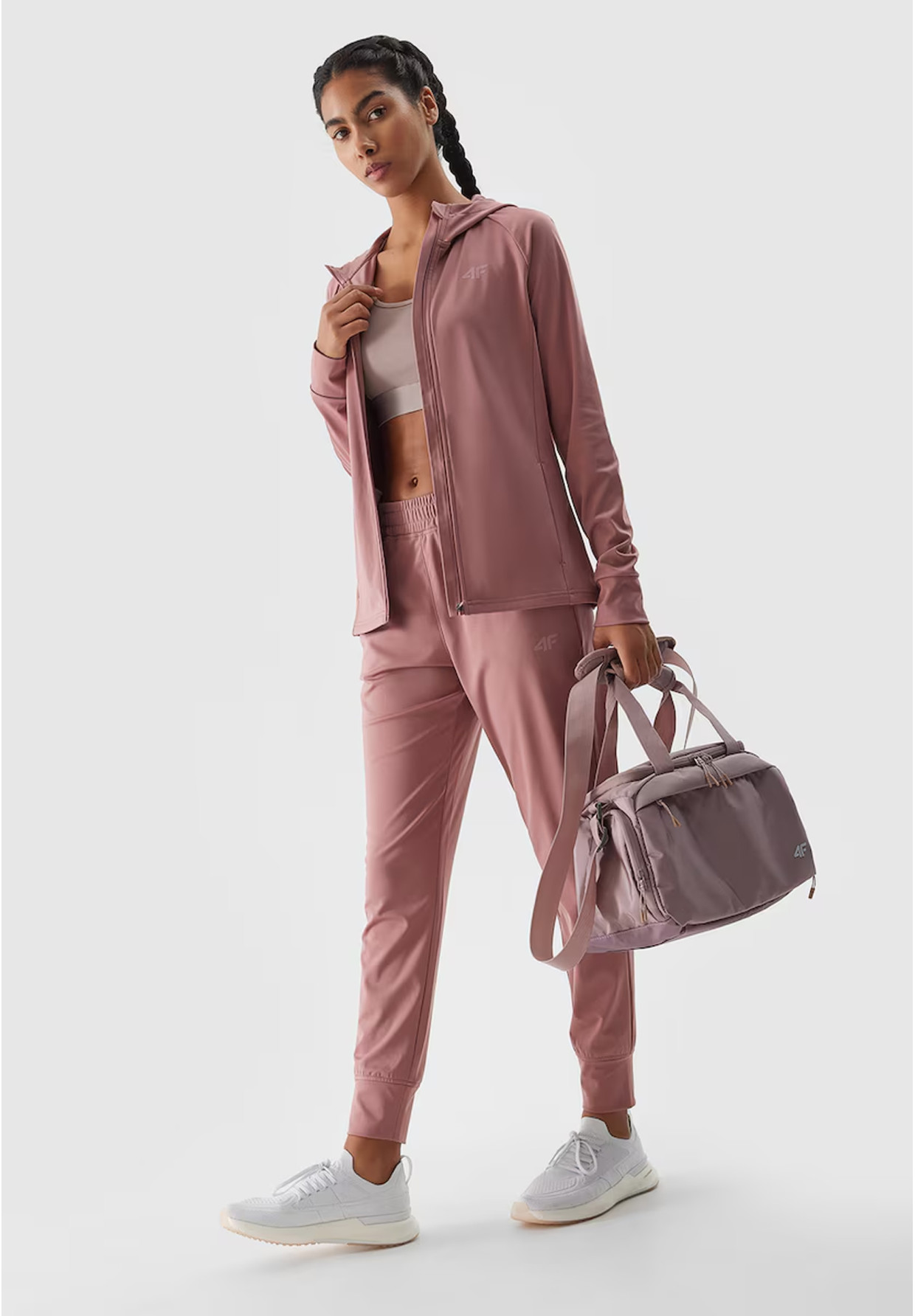 Bluza Damska 4F Sportowa Rozpinana Szybkoschnąca Treningowa Różowa 4FWSS24TFSWF270
