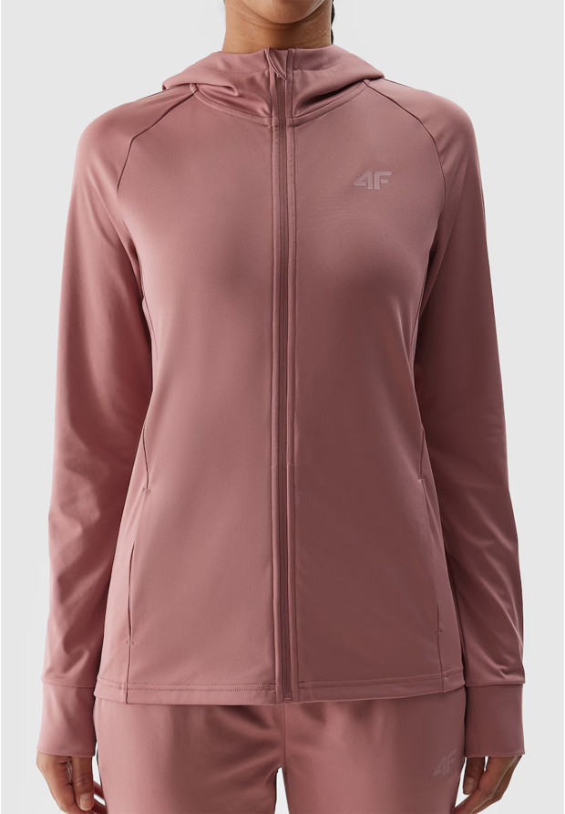 Bluza Damska 4F Sportowa Rozpinana Szybkoschnąca Treningowa Różowa 4FWSS24TFSWF270