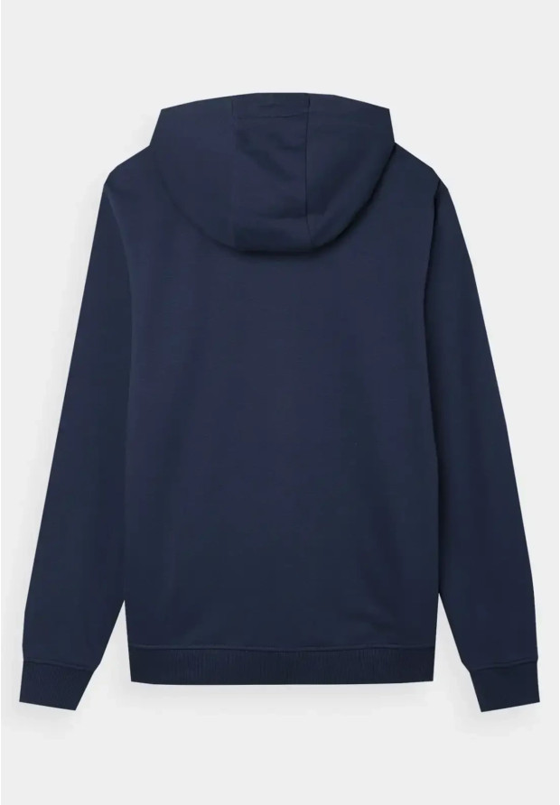 Bluza Męska 4F Z Kapturem Nieocieplana Rozpinana Sportowa Granatowa 4FWSS24TSWSM0951