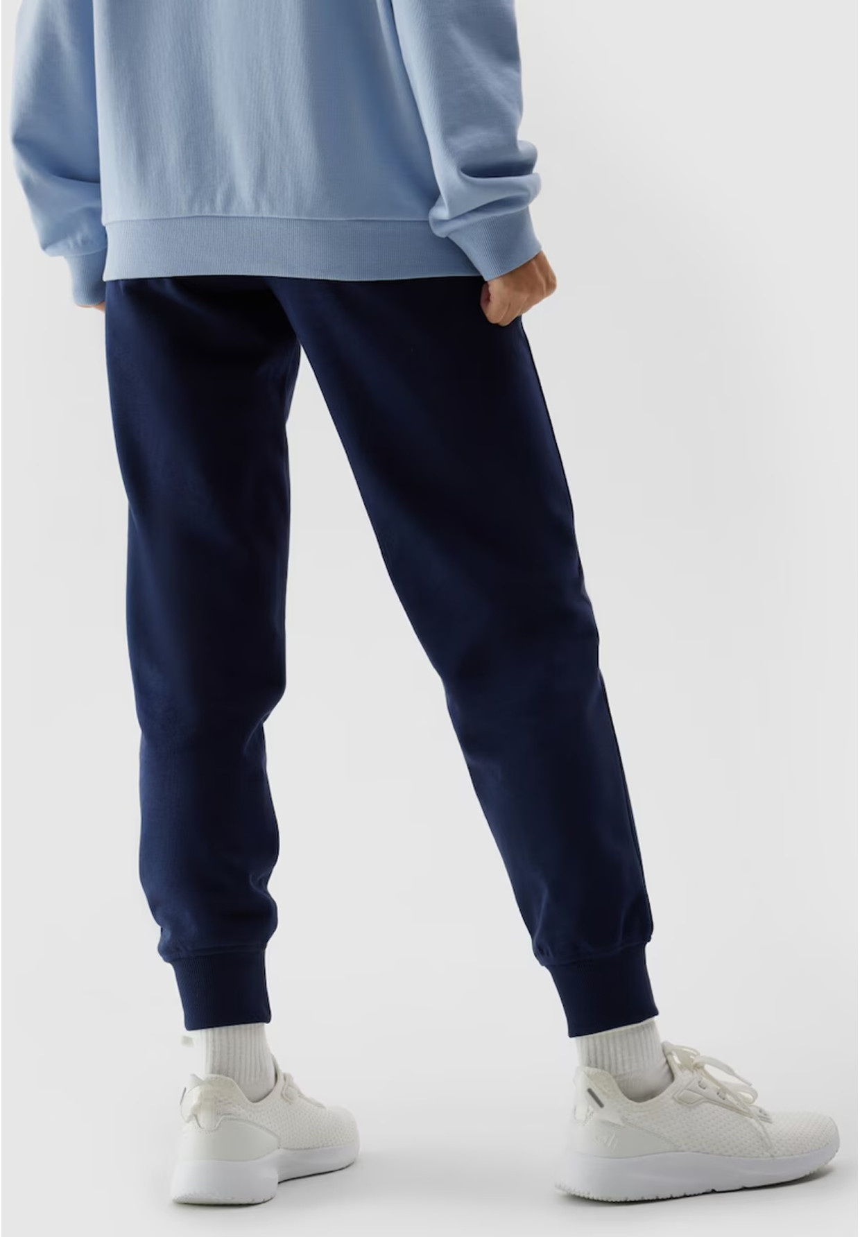 Spodnie Damskie Dresowe 4F Joggery Dresy Sportowe Granatowe 4FWSS24TTROF606