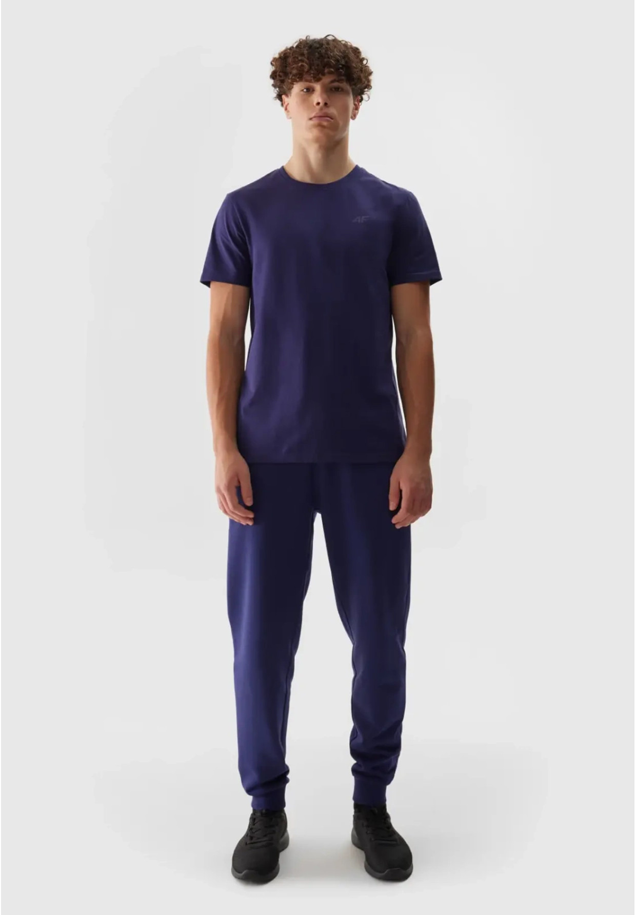 Spodnie Męskie 4F Joggery Sportowe Dresy Casual Granatowe 4FWSS24TTROM603