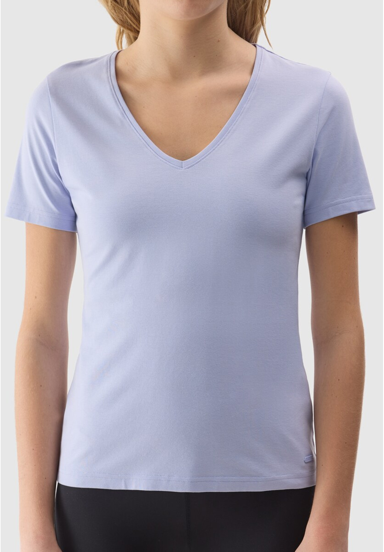 Koszulka Damska 4F T-shirt Basic Bawełna Krótki Rękaw Fioletowy 4FWSS24TTSHF1359