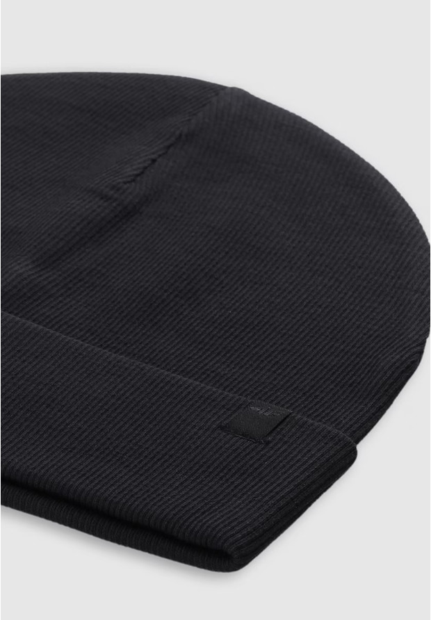 Czapka Dziecięca 4F Dzianinowa Beanie Klasyczna Onesize Czarna 4FJWSS25ACAPU506