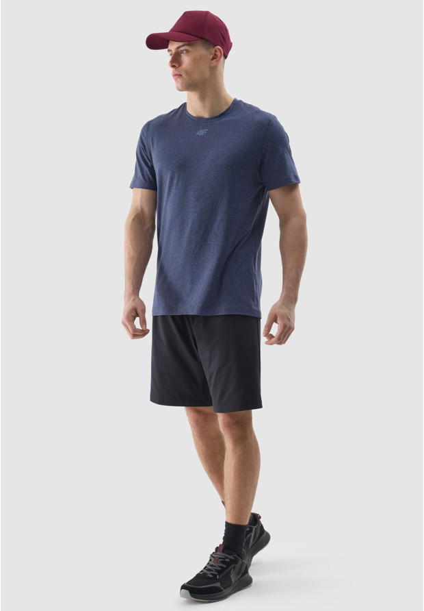 Koszulka Męska 4F T-shirt Treningowy Szybkoschnący Granatowy 4FWSS24TFTSM1172