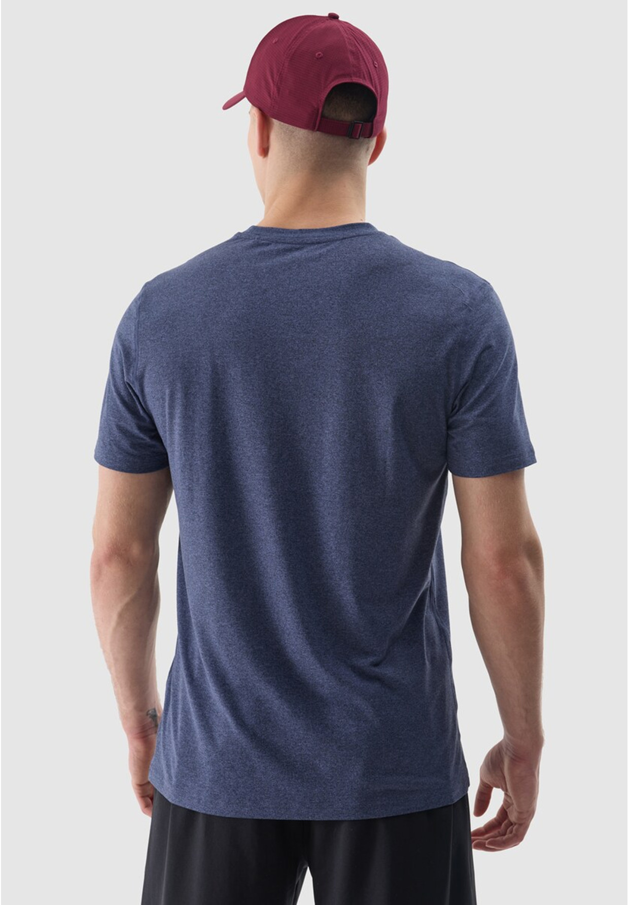 Koszulka Męska 4F T-shirt Treningowy Szybkoschnący Granatowy 4FWSS24TFTSM1172