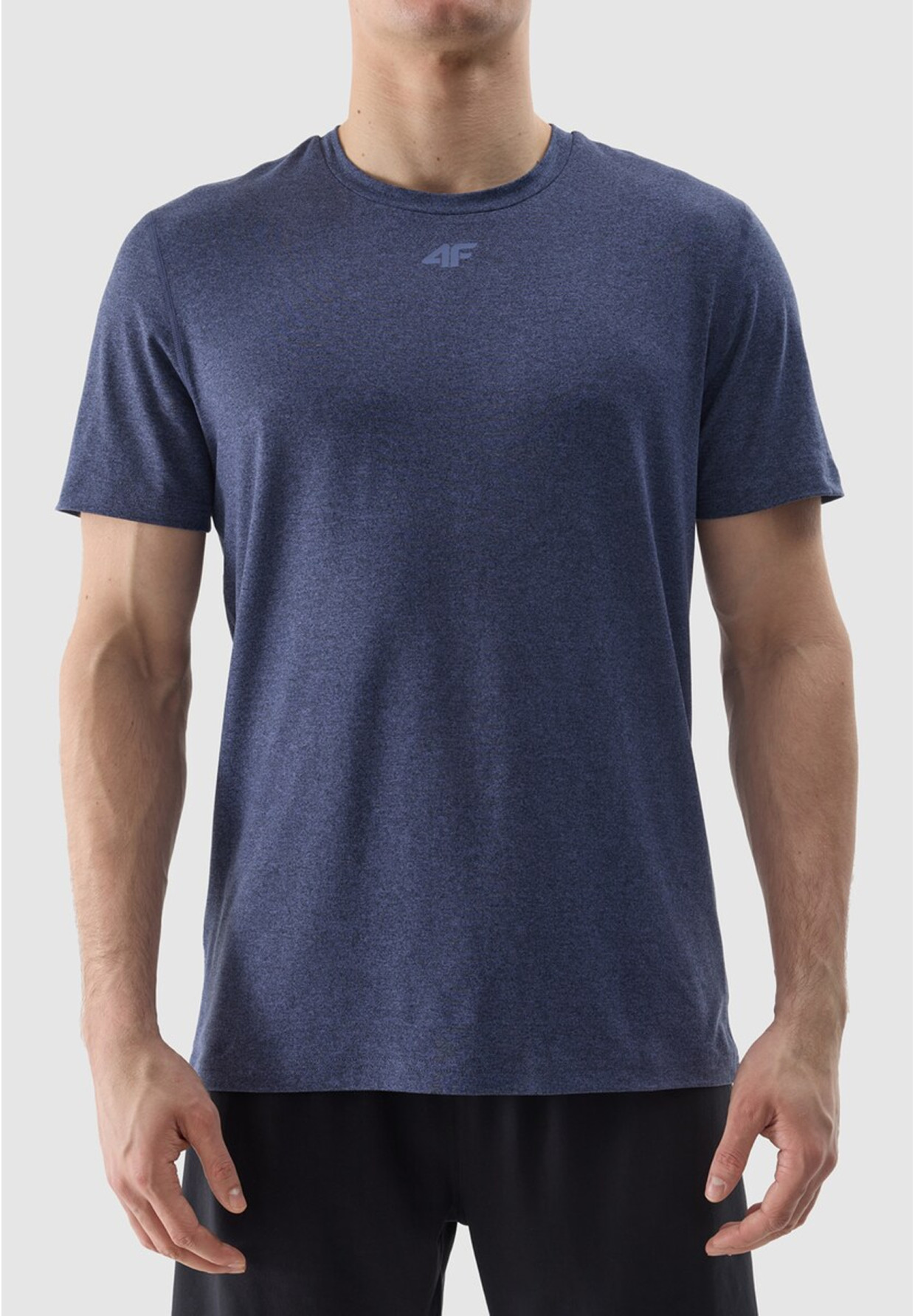 Koszulka Męska 4F T-shirt Treningowy Szybkoschnący Granatowy 4FWSS24TFTSM1172