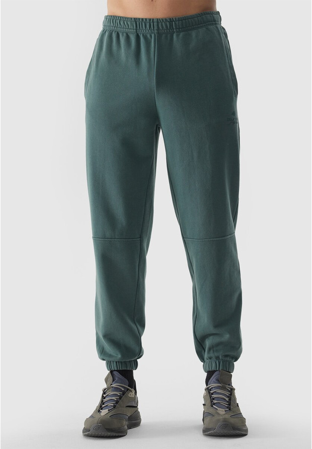 Spodnie Męskie 4F Joggery Sportowe Dresy Casual Oliwkowe 4FWSS24TTROM653