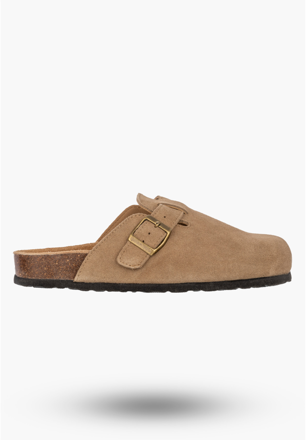 Klapki Damskie Skórzane Buty Chodaki Casual Zamszowe Brązowe FILIPPO