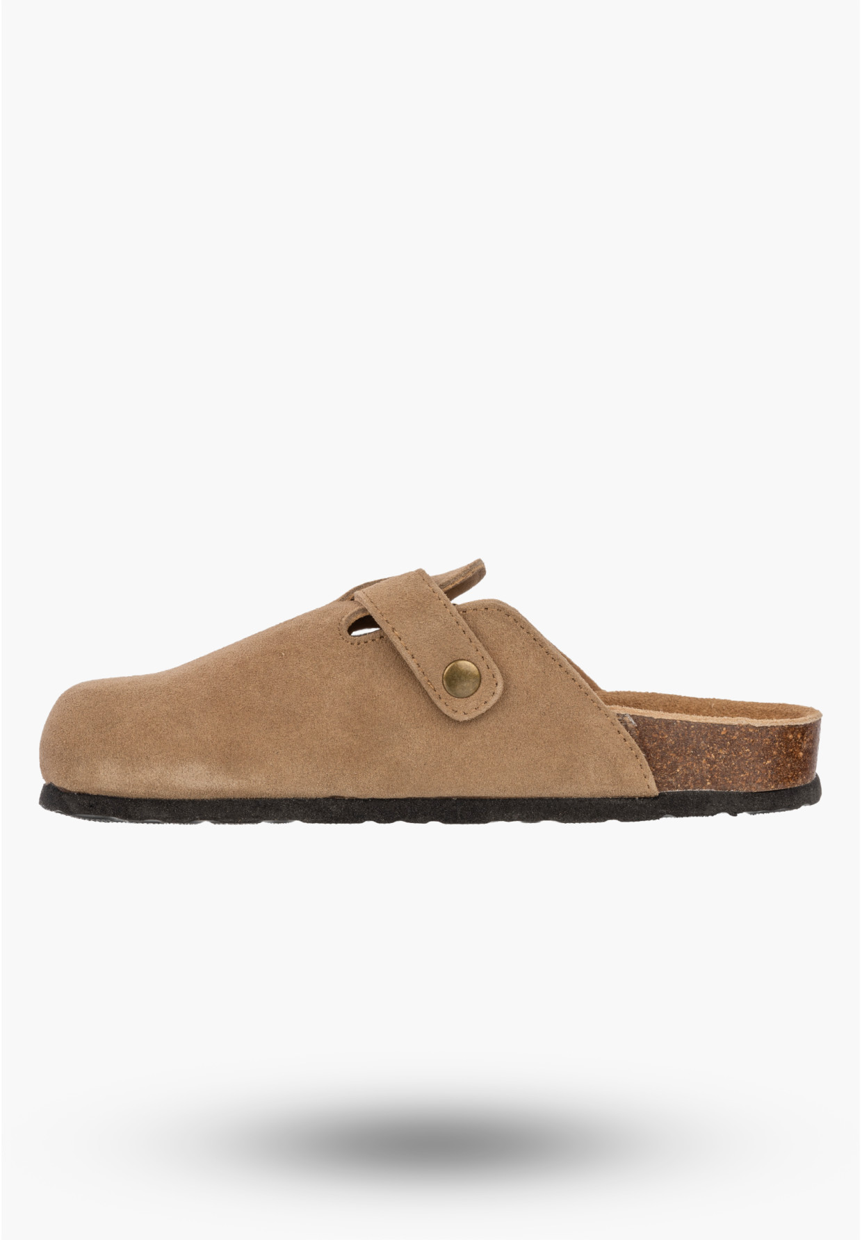 Klapki Damskie Skórzane Buty Chodaki Casual Zamszowe Brązowe FILIPPO
