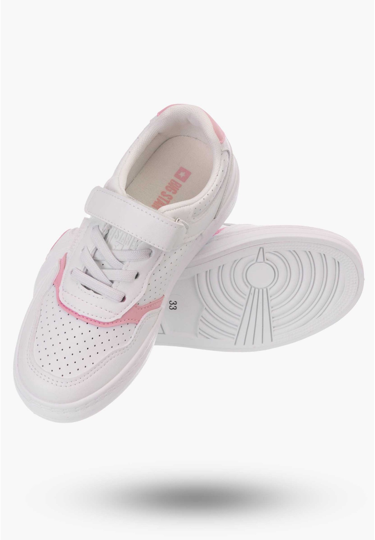 Buty Dziewczęce Big Star Trampki na rzepy LL374082