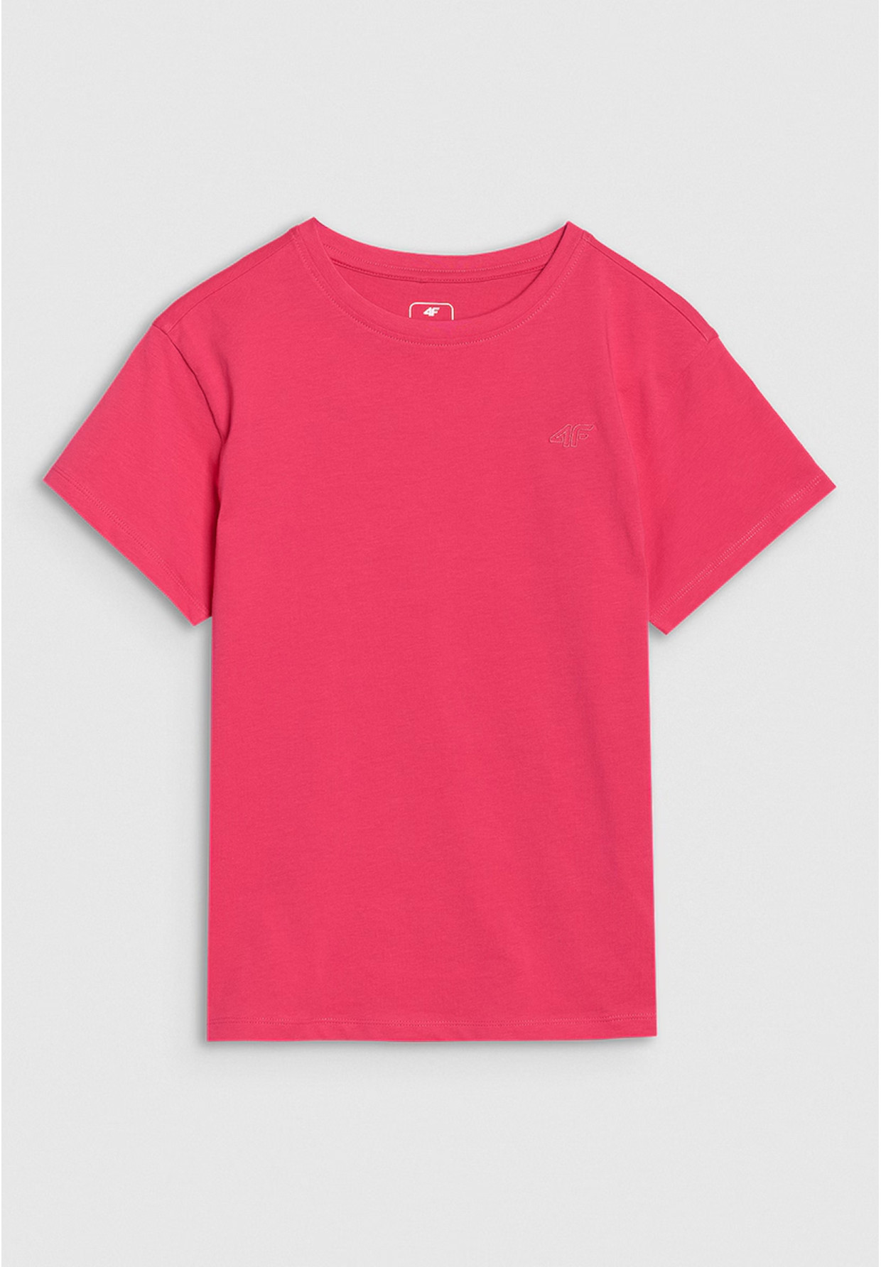 Koszulka Dziewczęca 4F T-shirt Oversize Z Logo Różowy 4FJWSS25TTSHF2326