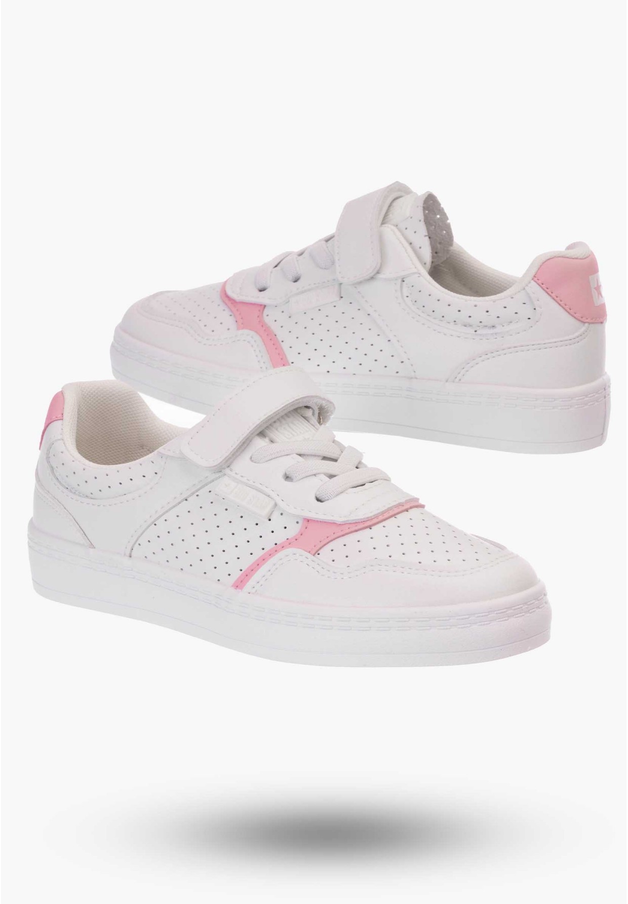 Buty Dziewczęce Big Star Trampki na rzepy LL374082
