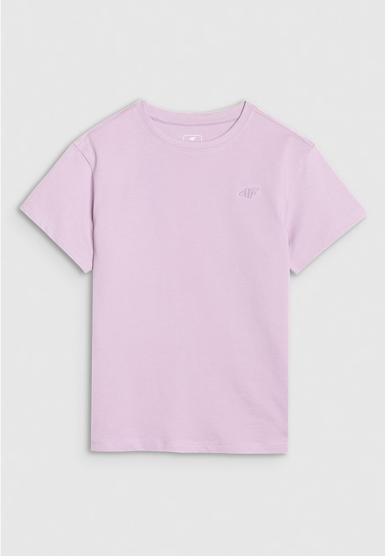 Koszulka Dziewczęca 4F T-shirt Oversize Z Logo Jasny Róż 4FJWSS25TTSHF2326