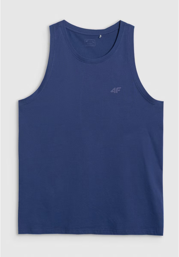 Męski tank top 4F granatowy bezrękawnik sportowy