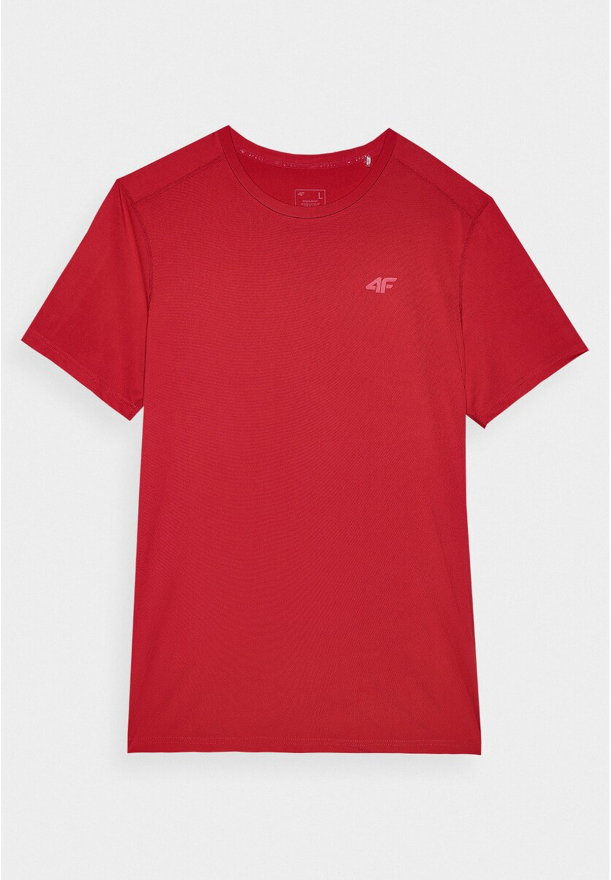 Koszulka Męska 4F T-shirt Treningowy Szybkoschnący Czerwony 4FWSS24TFTSM598