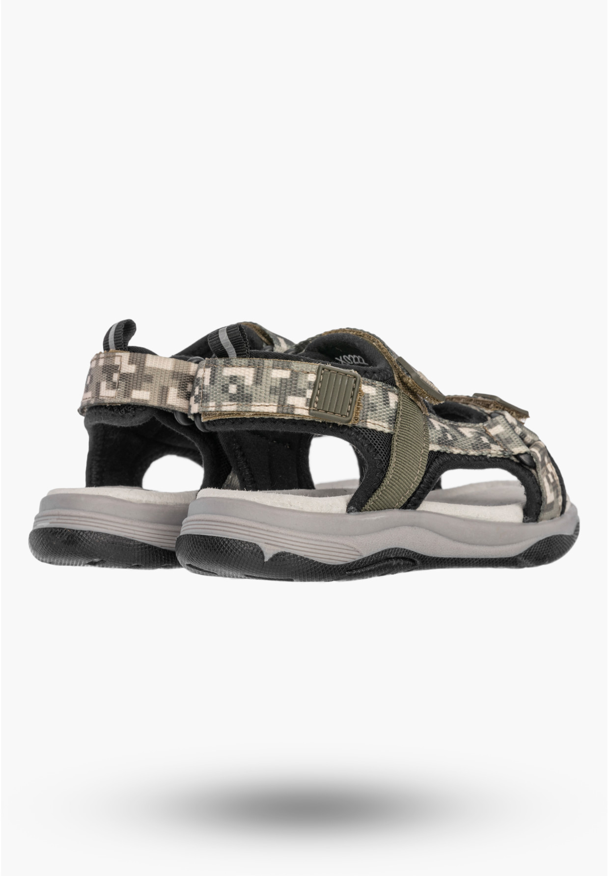 Sandały Chłopięce Buty Na Rzepy Skórzana Wkładka Lekkie Khaki Apawwa