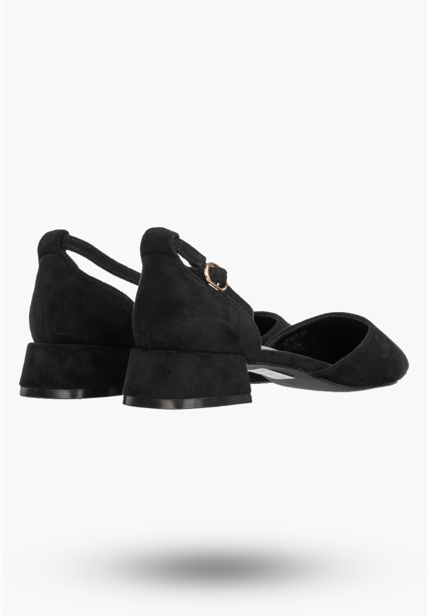 Szpilki Damskie Buty Na Klocku Klasyczne Czółenka Eleganckie Czarne