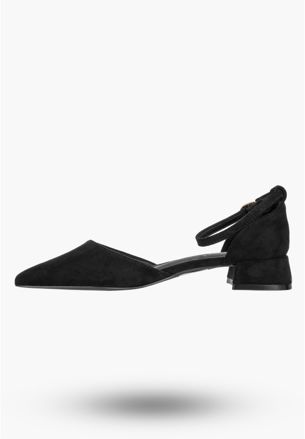 Szpilki Damskie Buty Na Klocku Klasyczne Czółenka Eleganckie Czarne