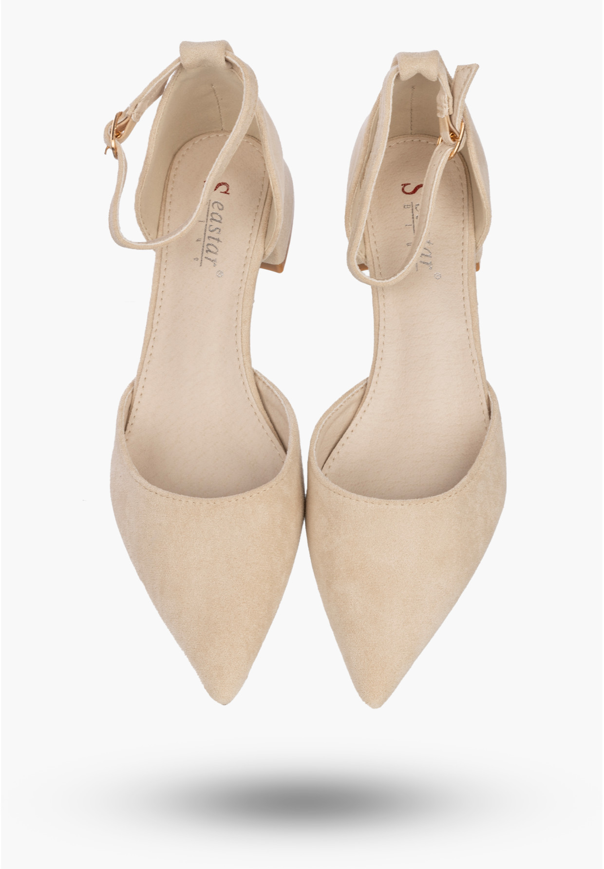 Szpilki Damskie Buty Na Klocku Klasyczne Czółenka Eleganckie Beżowe