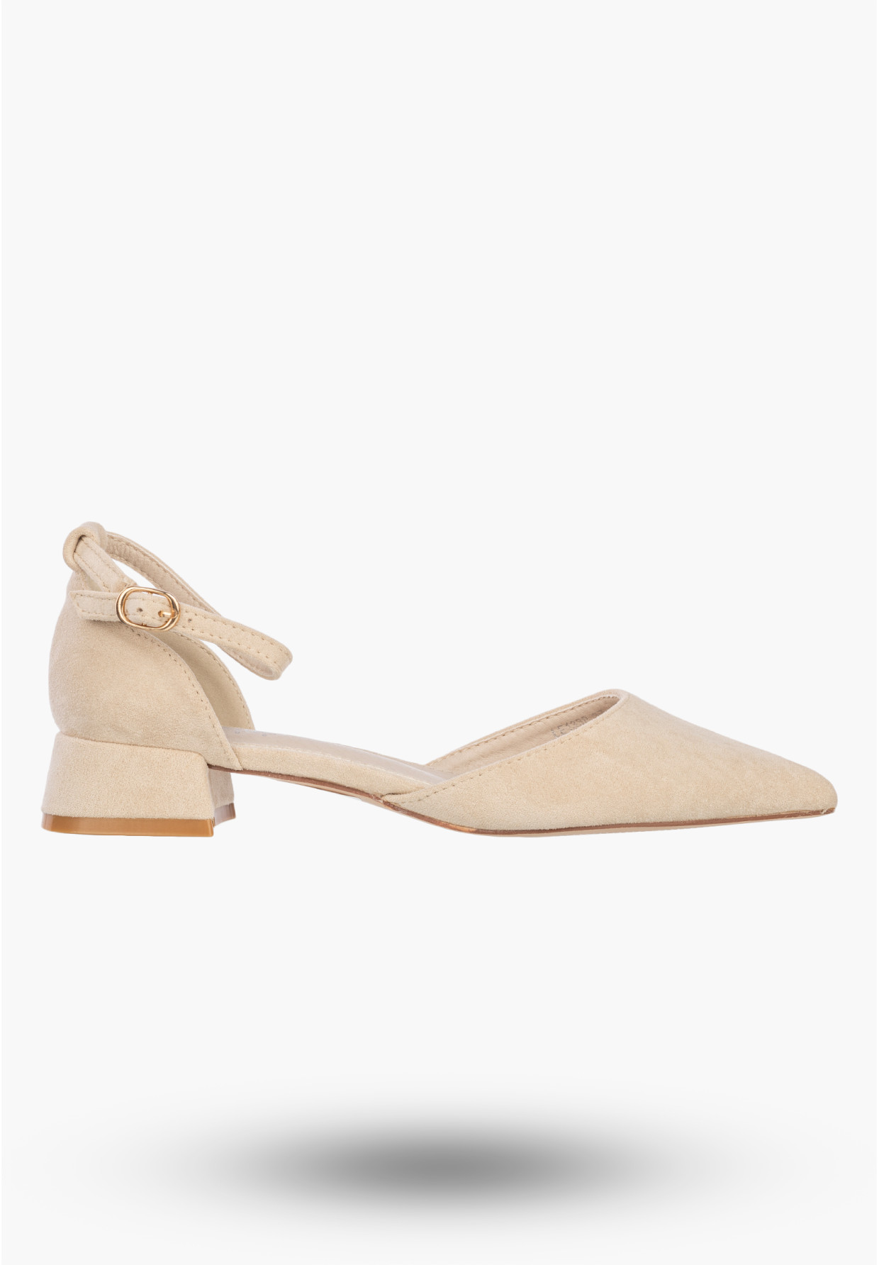 Szpilki Damskie Buty Na Klocku Klasyczne Czółenka Eleganckie Beżowe