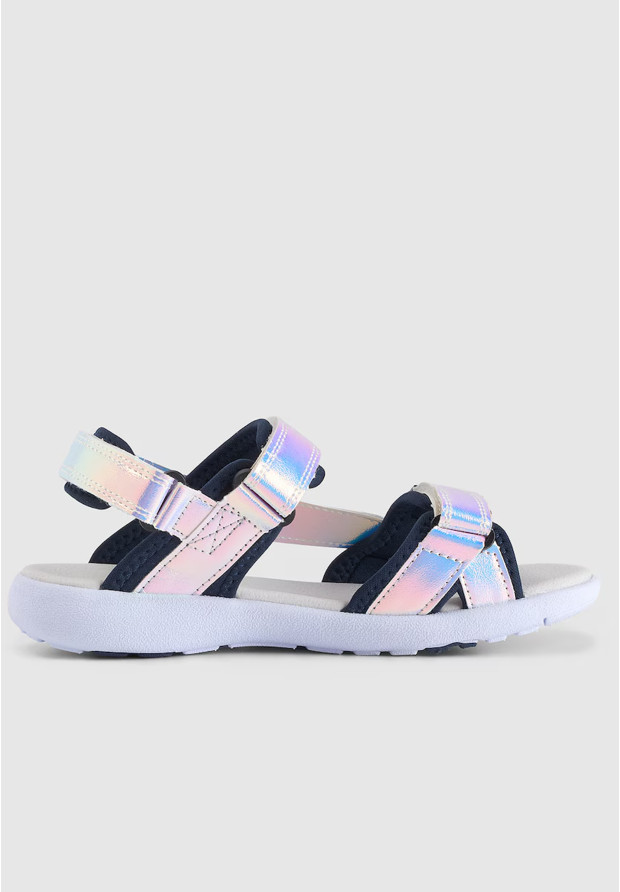 Sandały Dziewczęce 4F Buty Sportowe Na Rzepy Letnie Holo 4FJRSS24FSANF063