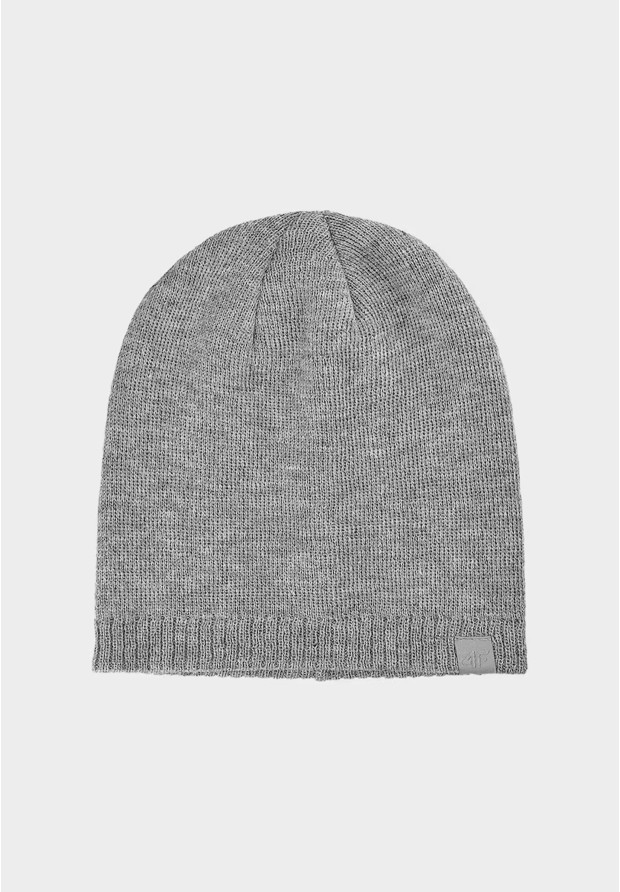 Czapka męska 4F beanie szara zimowa