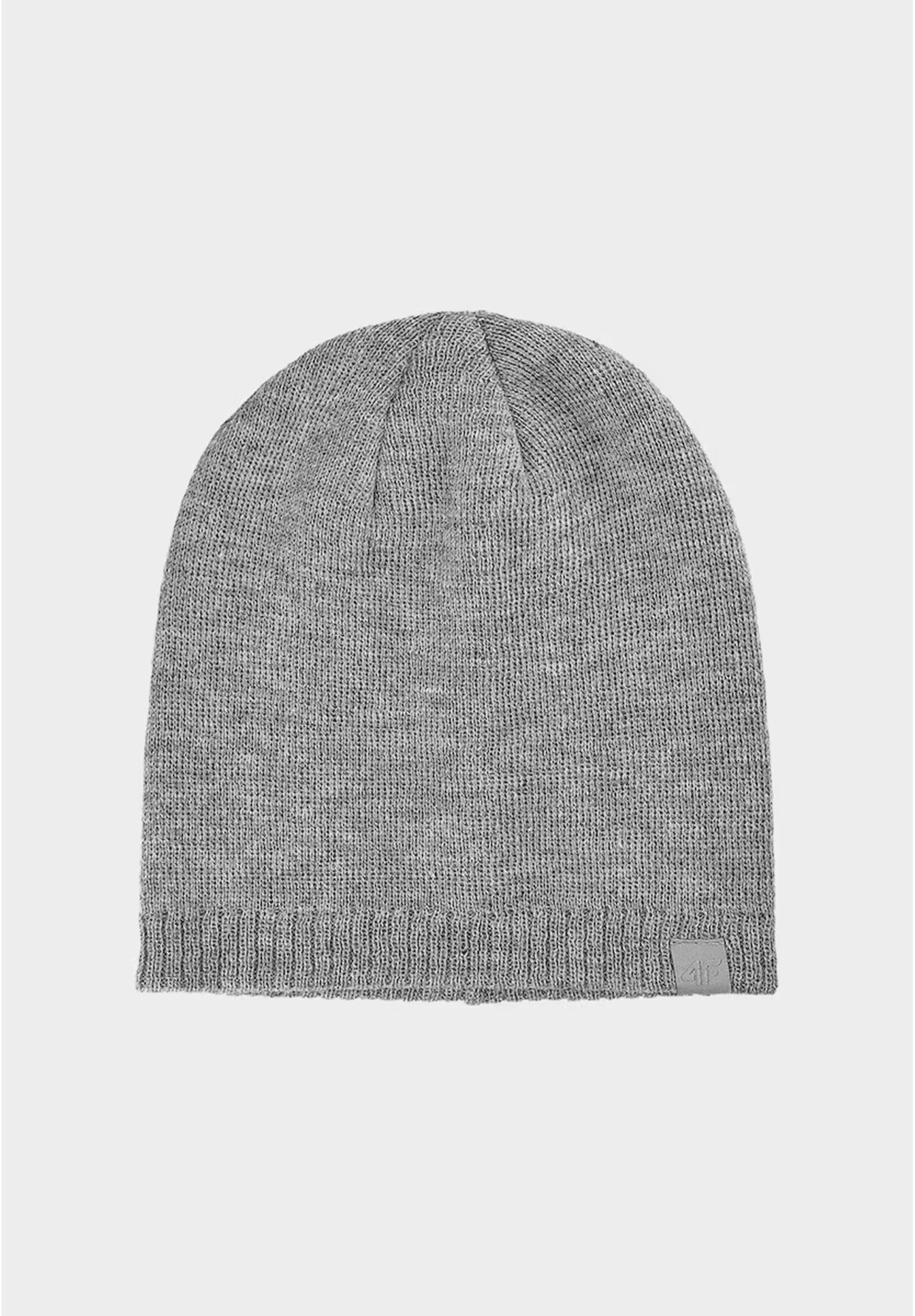 Czapka Męska 4F Zimowa Beanie Nieocieplana Dwuwarstwowa Szara 4FWAW24ACAPM458