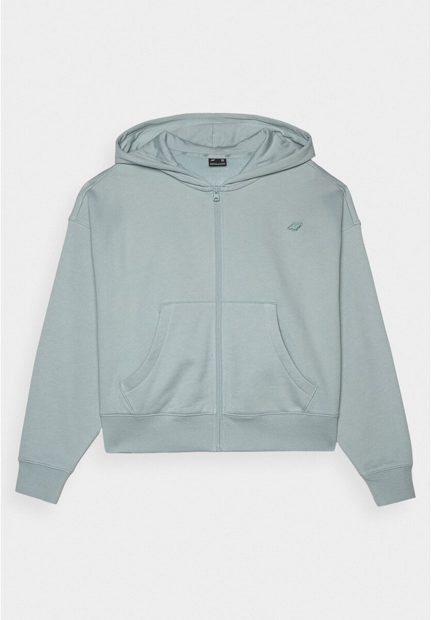 Bluza Damska 4F Sportowa Dresowa Rozpinana Ocieplana Z Kapturem Miętowa 4FWAW24TSWSF1306