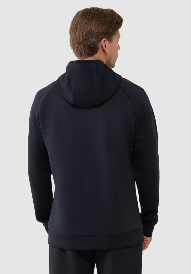 Bluza Męska 4F Sportowa Treningowa Z Kapturem Szybkoschnąca Czarna 4FWSS25TFSWM457