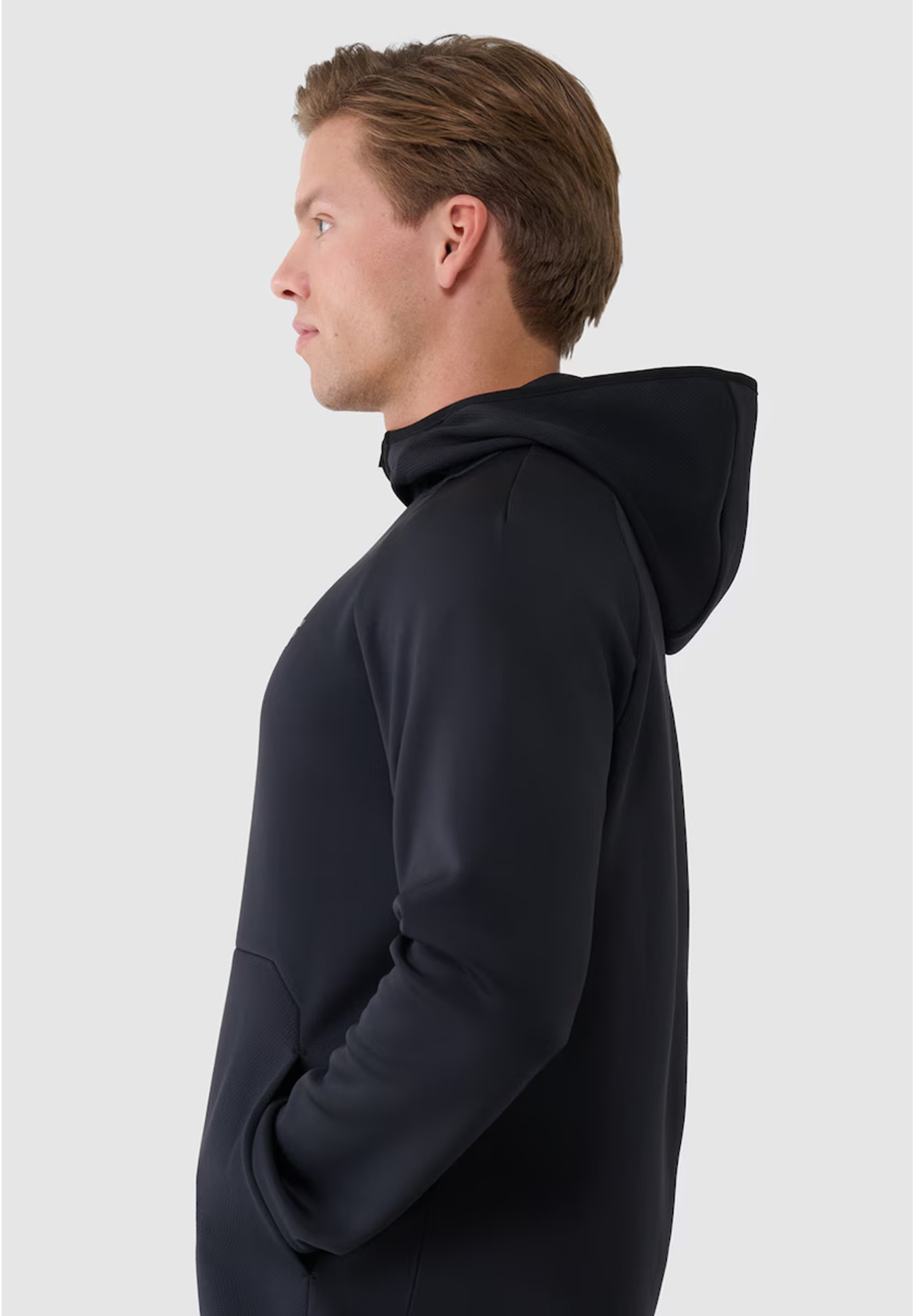 Bluza Męska 4F Sportowa Treningowa Z Kapturem Szybkoschnąca Czarna 4FWSS25TFSWM457