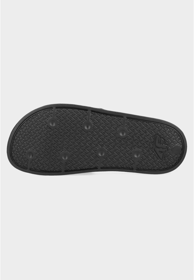 Klapki Dziecięce 4F Buty Basenowe Lekkie EVA Z Logo Czarne 4FJMM00FFLIF042A