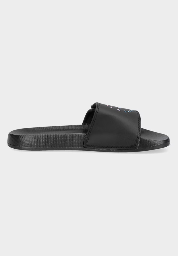 Klapki Dziecięce 4F Buty Basenowe Lekkie EVA Z Logo Czarne 4FJMM00FFLIF042A