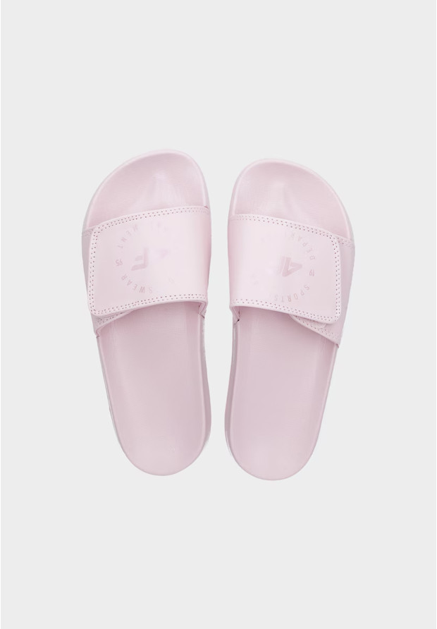 Klapki Dziecięce 4F Buty Basenowe Lekkie EVA Z Logo Różowe 4FJMM00FFLIF042A
