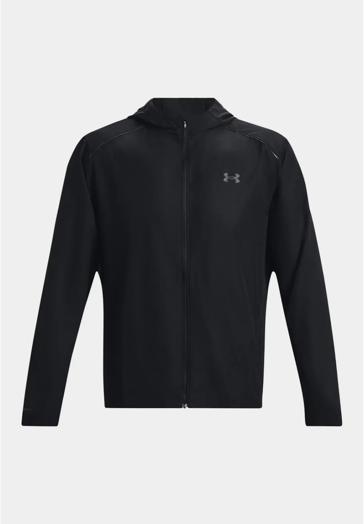 Kurtka Męska Under Armour Wodoodporna Z Kapturem Wiatrówka Czarna 1376795