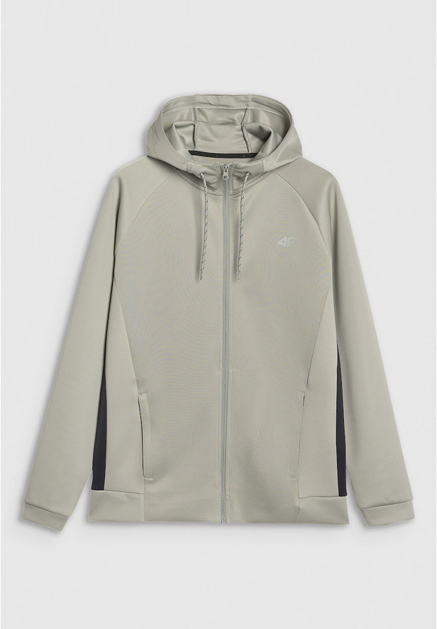 Bluza Męska 4F Sportowa Rozpinana Z Kapturem Nieocieplana Szybkoschnąca Oliwkowa 4FWSS25TFSWM513