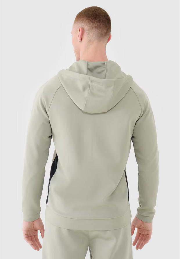 Bluza Męska 4F Sportowa Rozpinana Z Kapturem Nieocieplana Szybkoschnąca Oliwkowa 4FWSS25TFSWM513