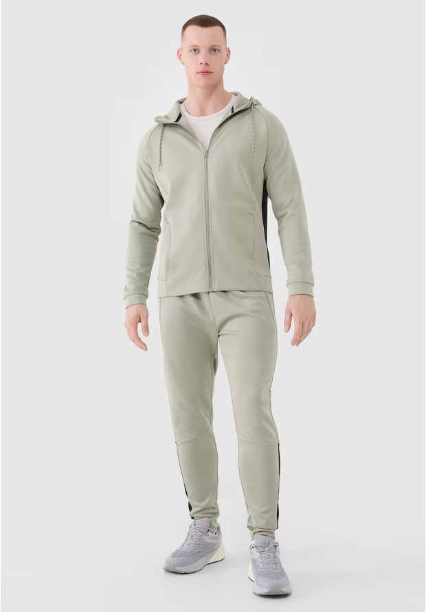 Bluza Męska 4F Sportowa Rozpinana Z Kapturem Nieocieplana Szybkoschnąca Oliwkowa 4FWSS25TFSWM513