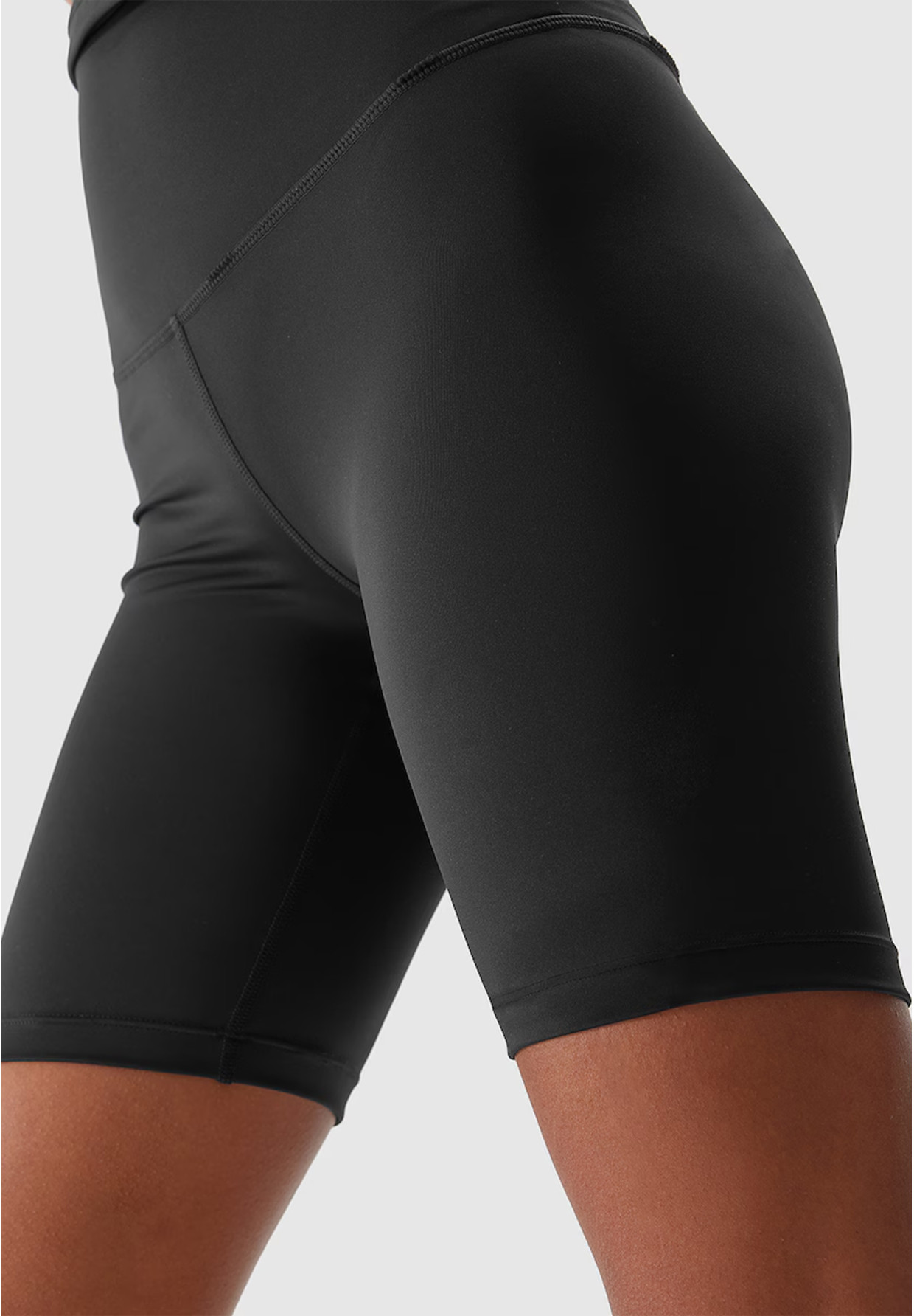 Kolarki Damskie 4F Sportowe Legginsy Spodenki Krótkie Treningowe Czarne 4FWSS24TFSHF385