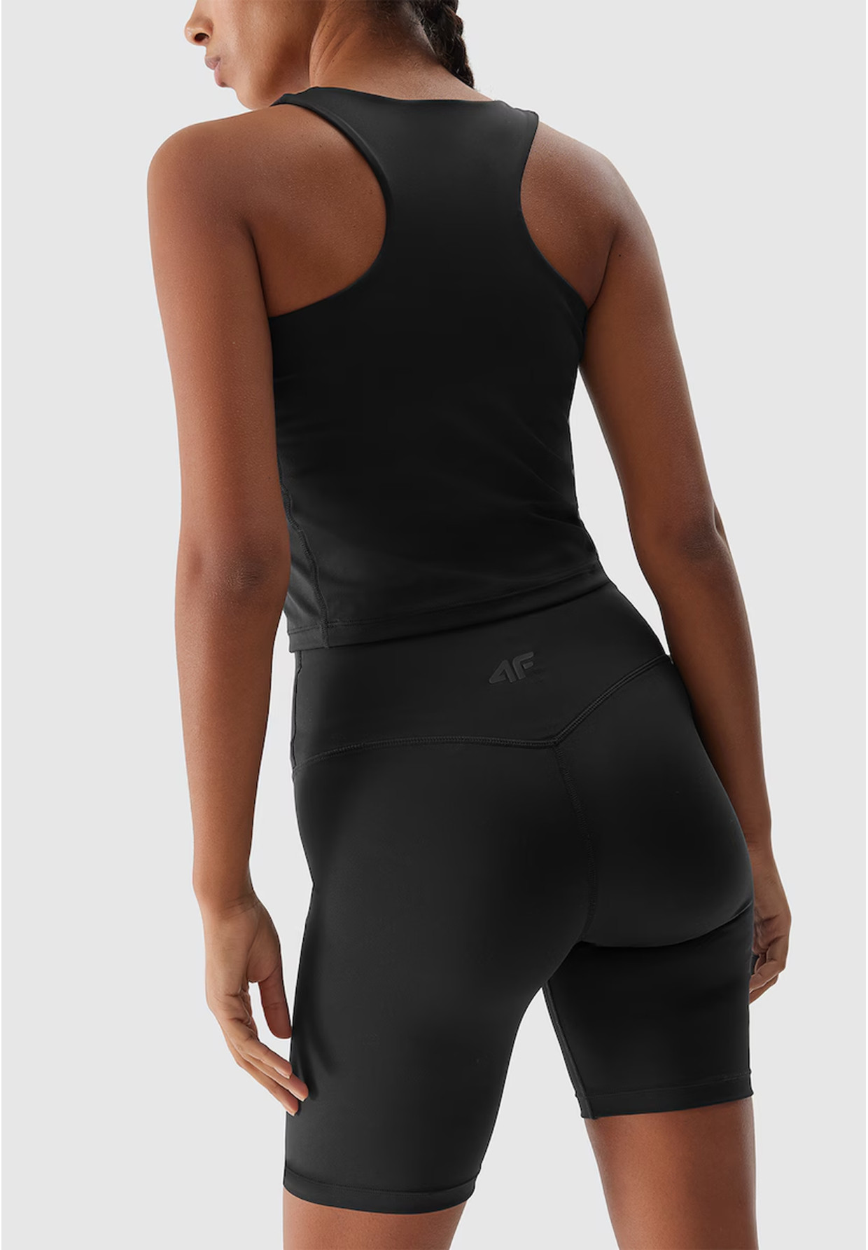 Kolarki Damskie 4F Sportowe Legginsy Spodenki Krótkie Treningowe Czarne 4FWSS24TFSHF385