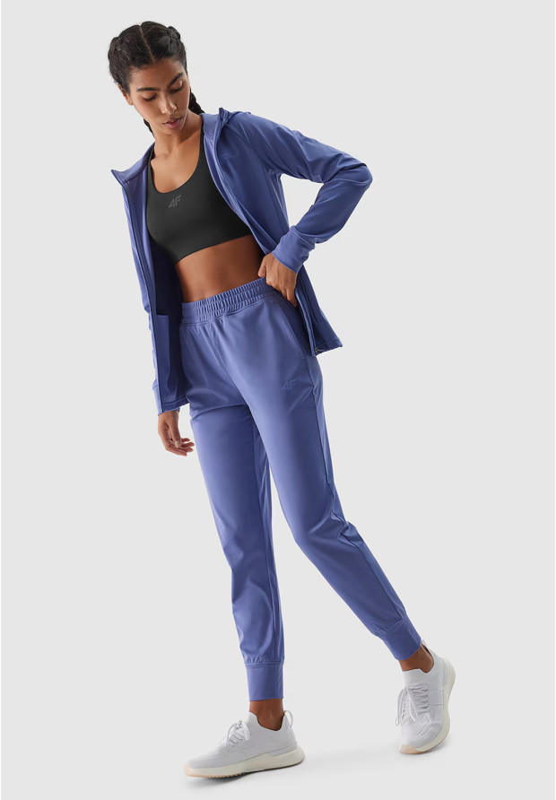 Bluza Damska 4F Sportowa Rozpinana Szybkoschnąca Treningowa Granatowa 4FWSS24TFSWF270