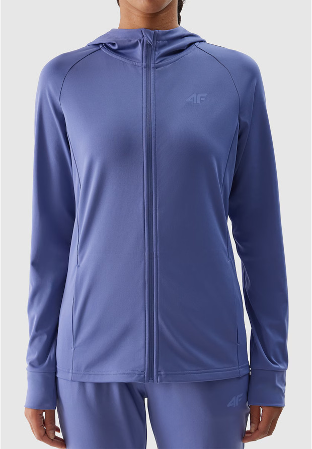 Bluza Damska 4F Sportowa Rozpinana Szybkoschnąca Treningowa Granatowa 4FWSS24TFSWF270