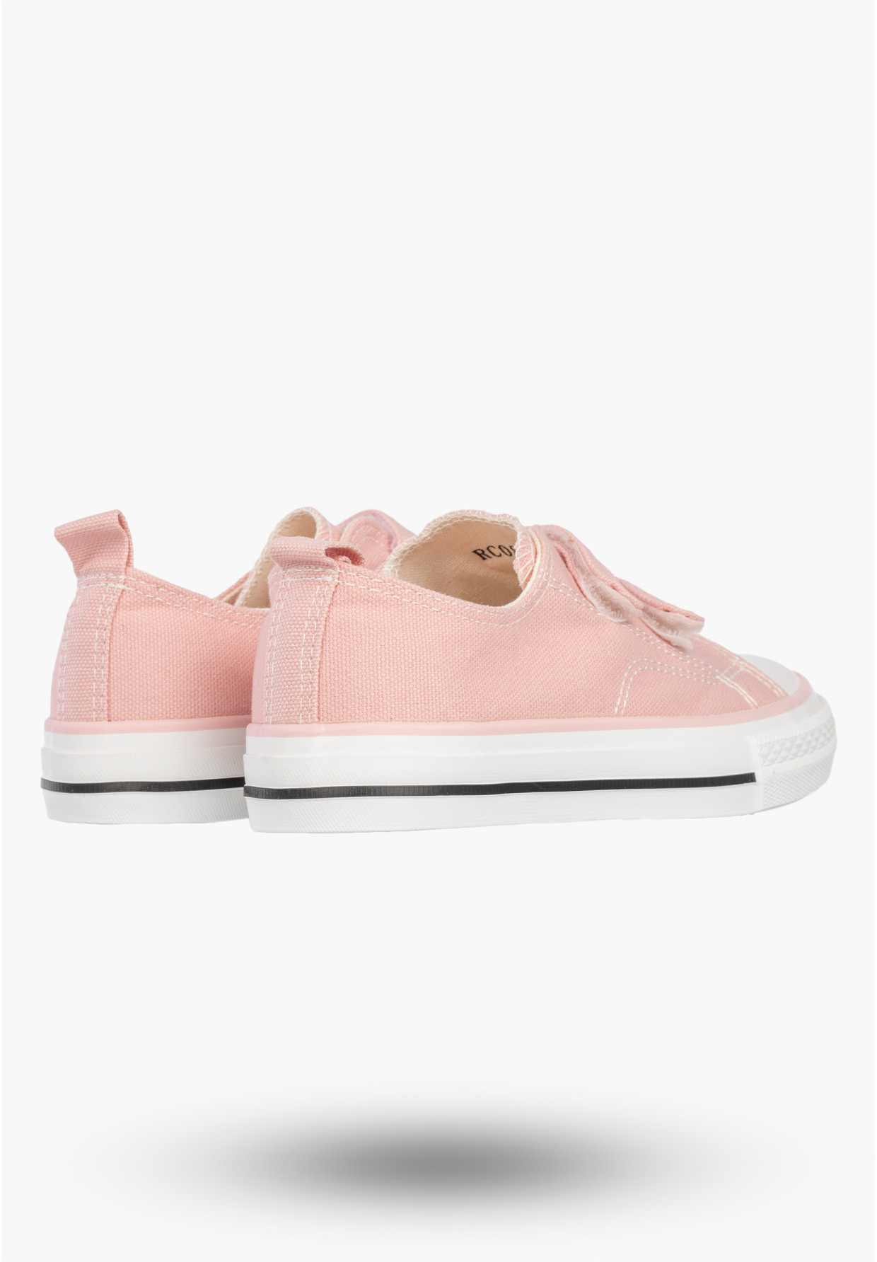 Trampki Dziecięce Buty Na Rzepy Tenisówki Materiałowe Casual Różowe APAWWA
